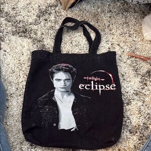 Eclipse Black Tote Bag with Sturdy Canvas Design